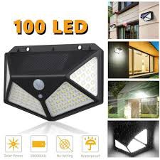 Lampu Led Taman Dinding Mottion Detector Solar Cell 100 Led Emergency