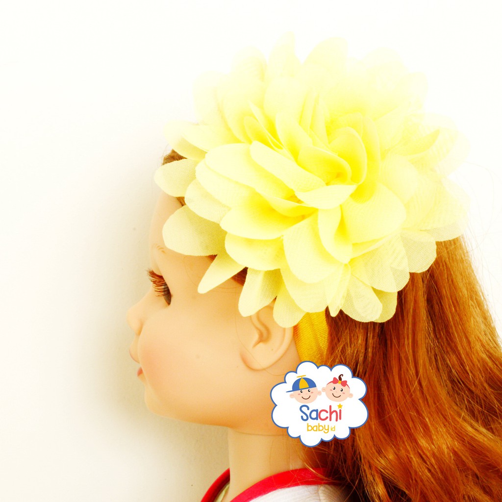 YooBerry Pita Anak Bando Bandana Bayi Flower Chiffon Sachi Baby SAA002 Berry Mart