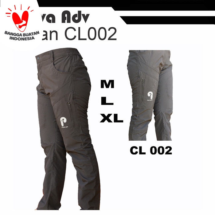 (STU567) celana panjang outdoor quick dry palava kode=CL002 - Abu-abu, L murah