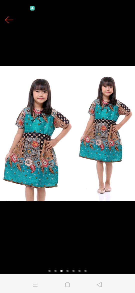 Dress Batik Anak Batikwaow Balita Tk/sd/smp
