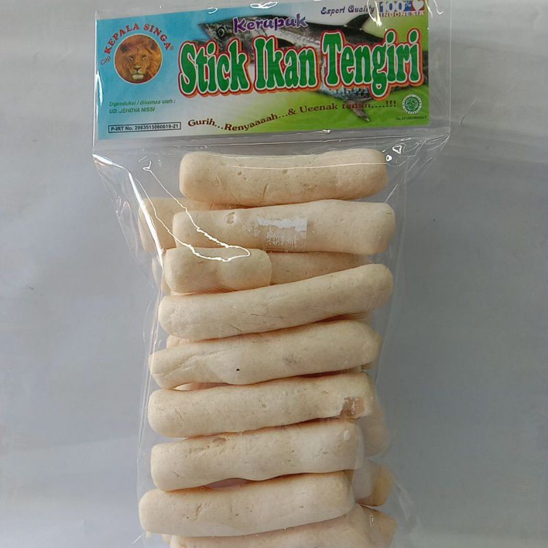 

KEPALA SINGA KERUPUK STICK IKAN TENGIRI 100gr