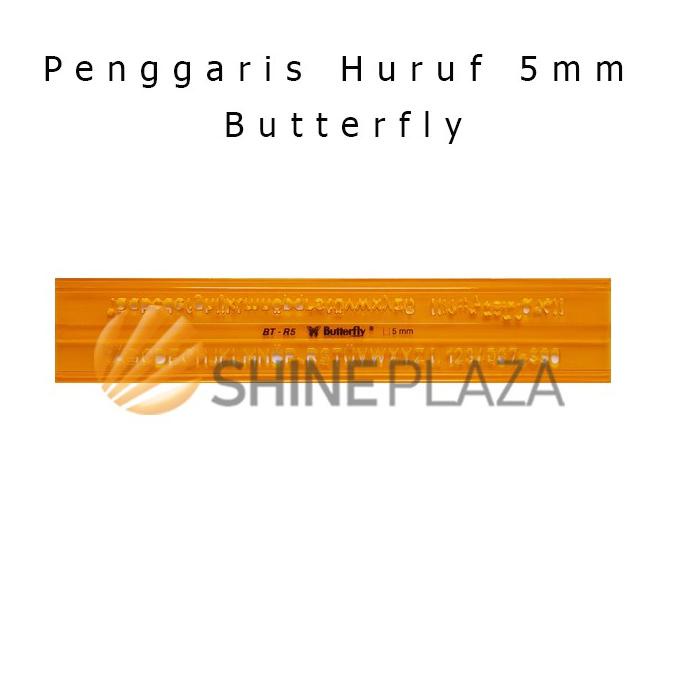 

[KODE ZVNWN] Mal Huruf 5mm - Penggaris Sablon - Penggaris Huruf Butterfly BT-R5