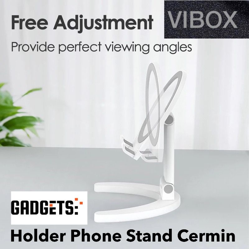 MINIGO~HD-47 - Holder Folding Desktop Stand Cermin Holder HP HD47 HOLDER HANDPHONE MEJA BISA JADI CERMIN