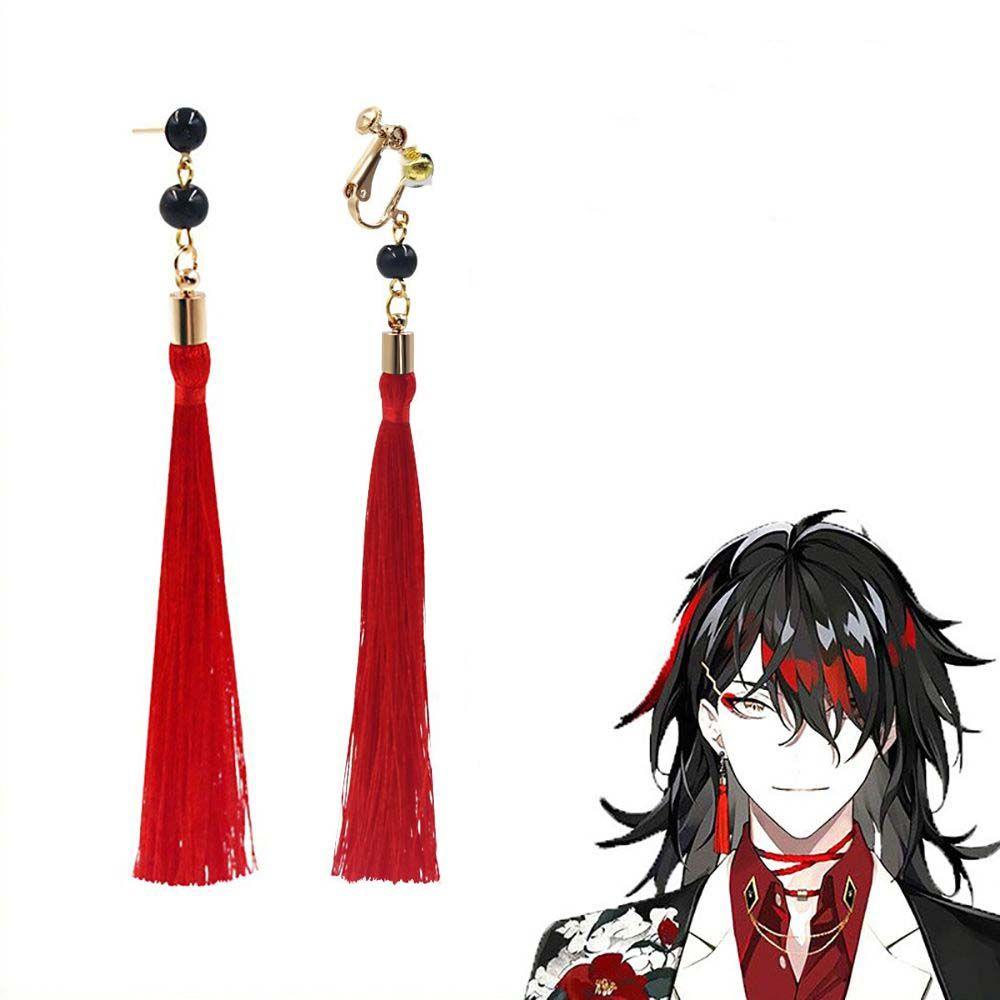 [Elegan] Vtuber Vox Akuma Anting Kreatif Cosplay Anting Kait Perempuan NIJISANJI Id Luxiem Gadis Wanita Drop Earring