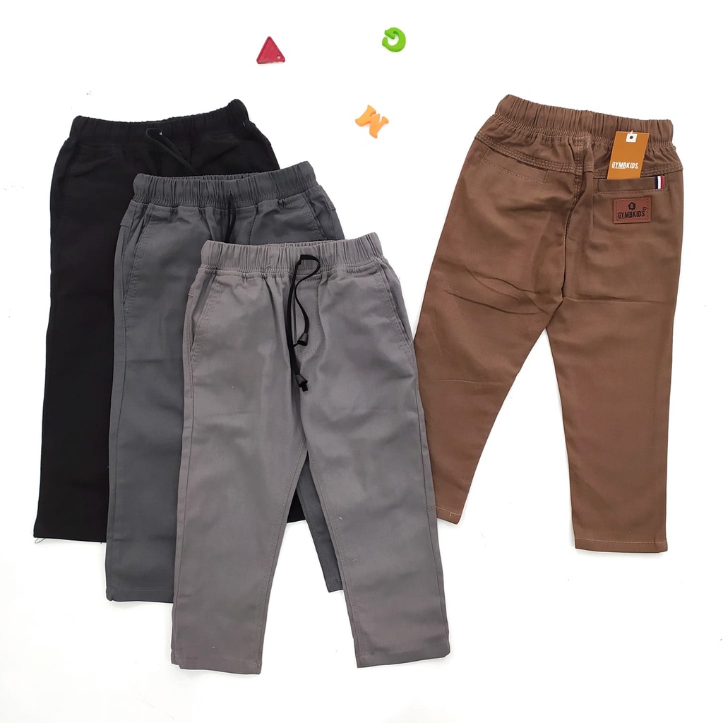 Gymbkids Celana Chino Chinos Panjang Anak Laki Cowok Usia 2 - 15 Tahun VIKO Premium Quality