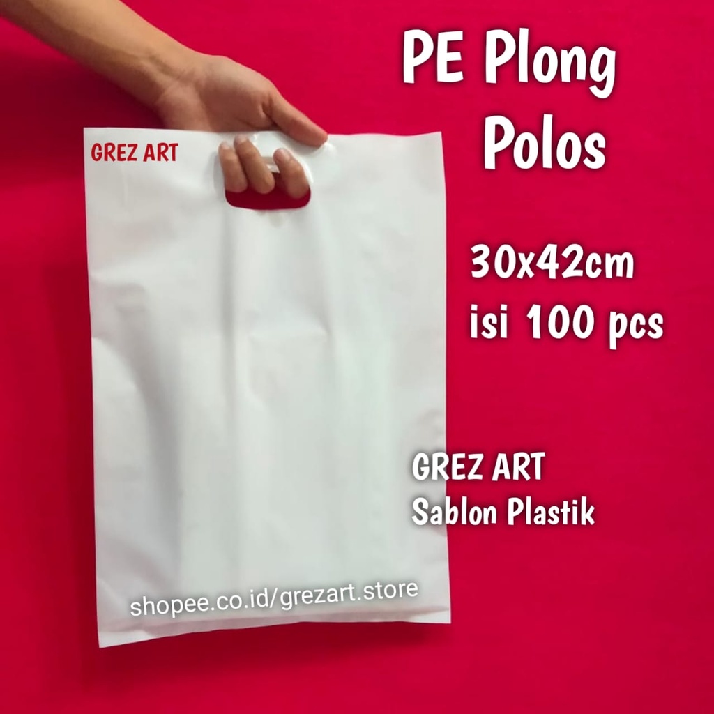 jual-plastik-pe-plong-distro-polos-tebal-30-x-42-isi-100pcs-shopee