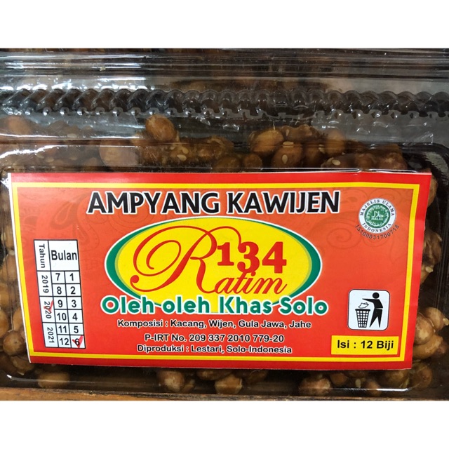 

Ampyang Kawijen (Kacang dan Wijen)