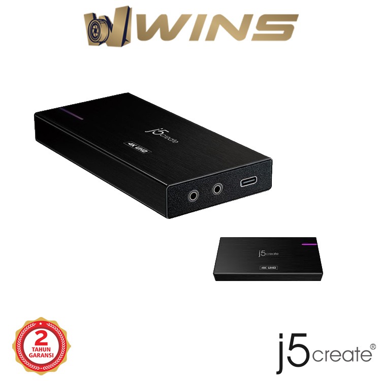 J5CREATE JVA04 Game Capture Station 4K HDMI to USB-C Garansi Resmi