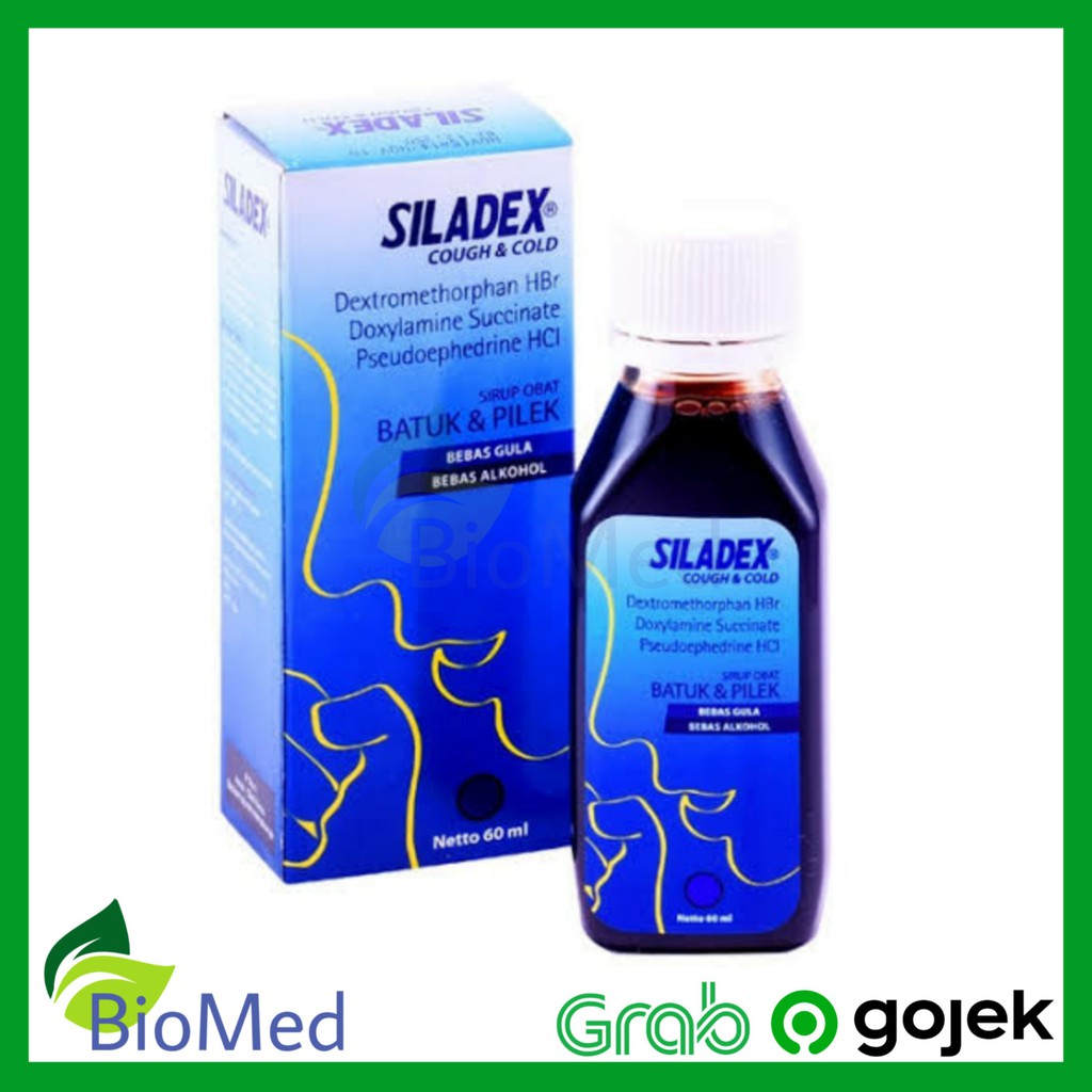 SILADEX BIRU SIRUP 60 ml - Cough Cold Obat Batuk Flu Pilek Bersin