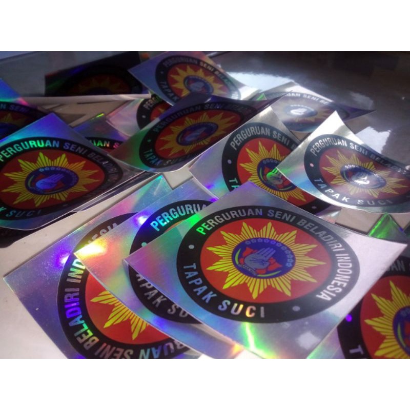 

stiker tapak suci hologram printting