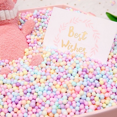 ✔️styrofoam butir/foam slime/floam slime/butiran gabus/crispy slime / Butiran salju styrofoam sterof