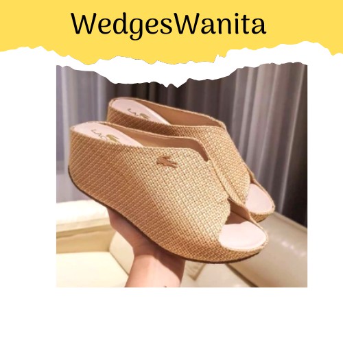 WEDGES SELOP SANDAL selop standar  Murah Kekinian Wanita Pesta Casual Silang Sendal Selop Fashion