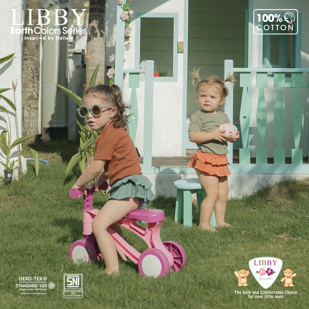 LIBBY Earth Colors Lilo Skirt 0-2thn (1pcs/pack) / Rok Lucu Bayi (Tersedia varian warna dan ukuran)