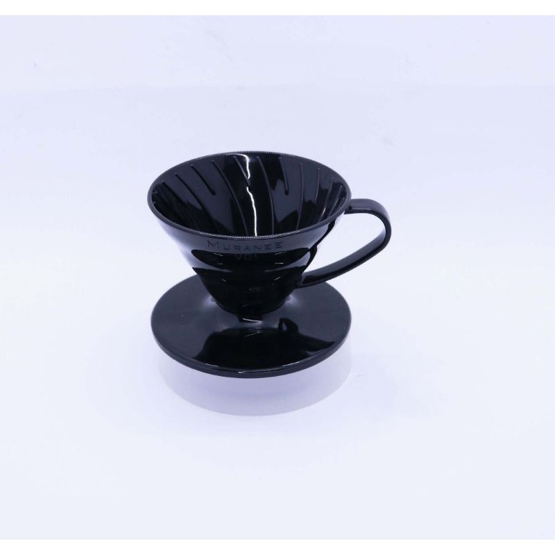 Jual Dripper Kopi V60 Coffee Dripper Manual Brew V01 (12cup) Plastic hitam Shopee Indonesia