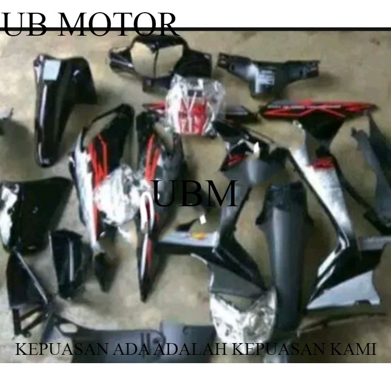 cover body supra x125 batmen 2010 sd 2012 full set body plus lampu