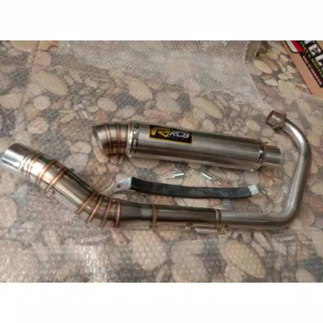 Knalpot Racing rcb model rjm buat Glpro Megapro Tiger Scorpio satria Fu Vixion Sonic dll