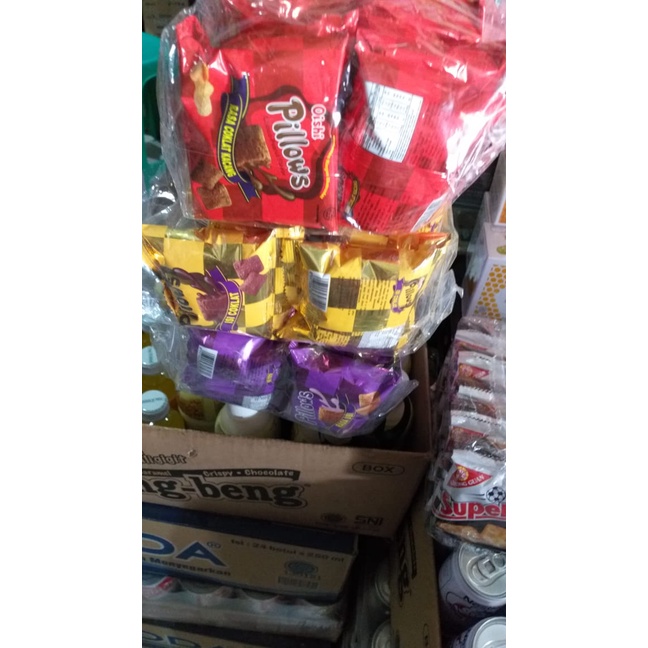 

Wafer-Biskuit- Oisi Pilow Kemasan Sachet Isi 20 Pcs -Biskuit-Wafer.