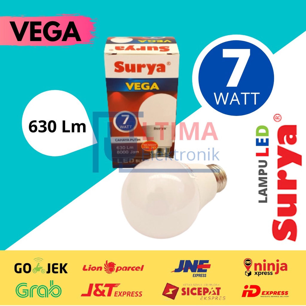 Lampu LED Surya Vega 7 Watt LED Bulb Bohlam LED 7 watt