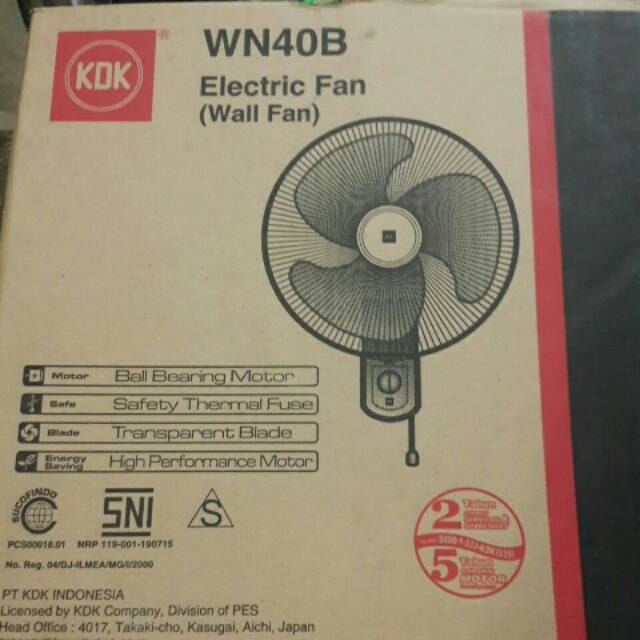 Kipas angin Dinding  gantung KDK WN40B