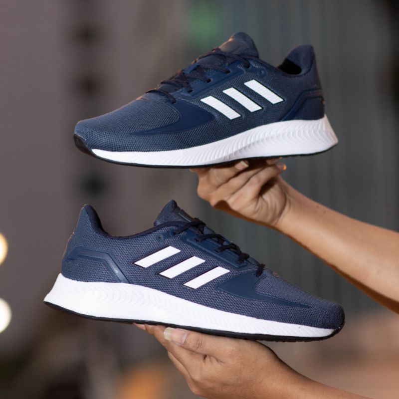 Sepatu Ads Run Falcon Navy White Original OEM Sneakers Pria / Sepatu Running Pria / Sepatu Olahraga Pria