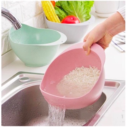 Wadah Cuci Beras Buah Sayur Saringan Wadah Baskom Serbaguna / Multifunction Bowl