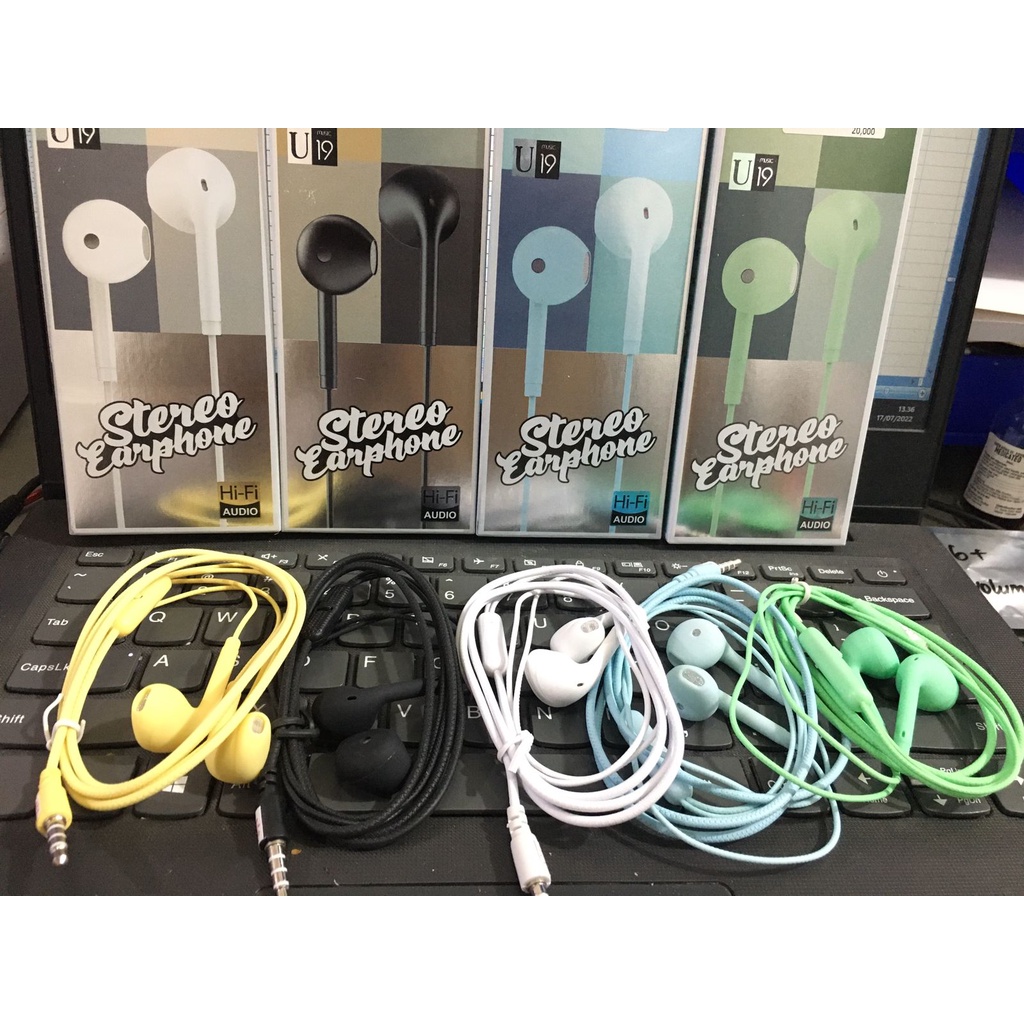 HEADSET EARPHONE U19 MACARON