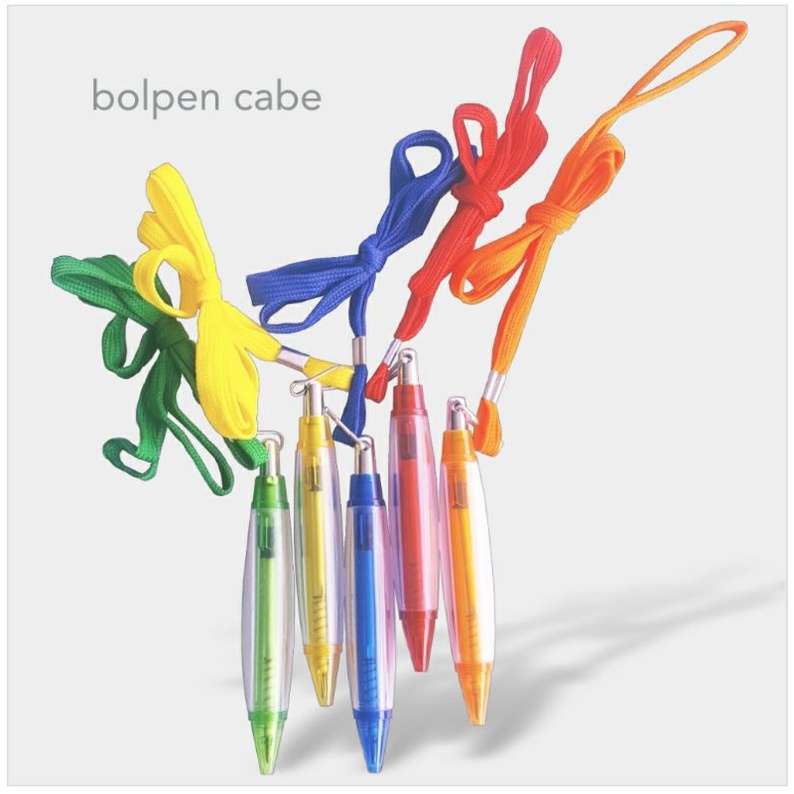 

Bolpoin Tali Pulpen Cabe Souvenir Pen Sticker Promosi