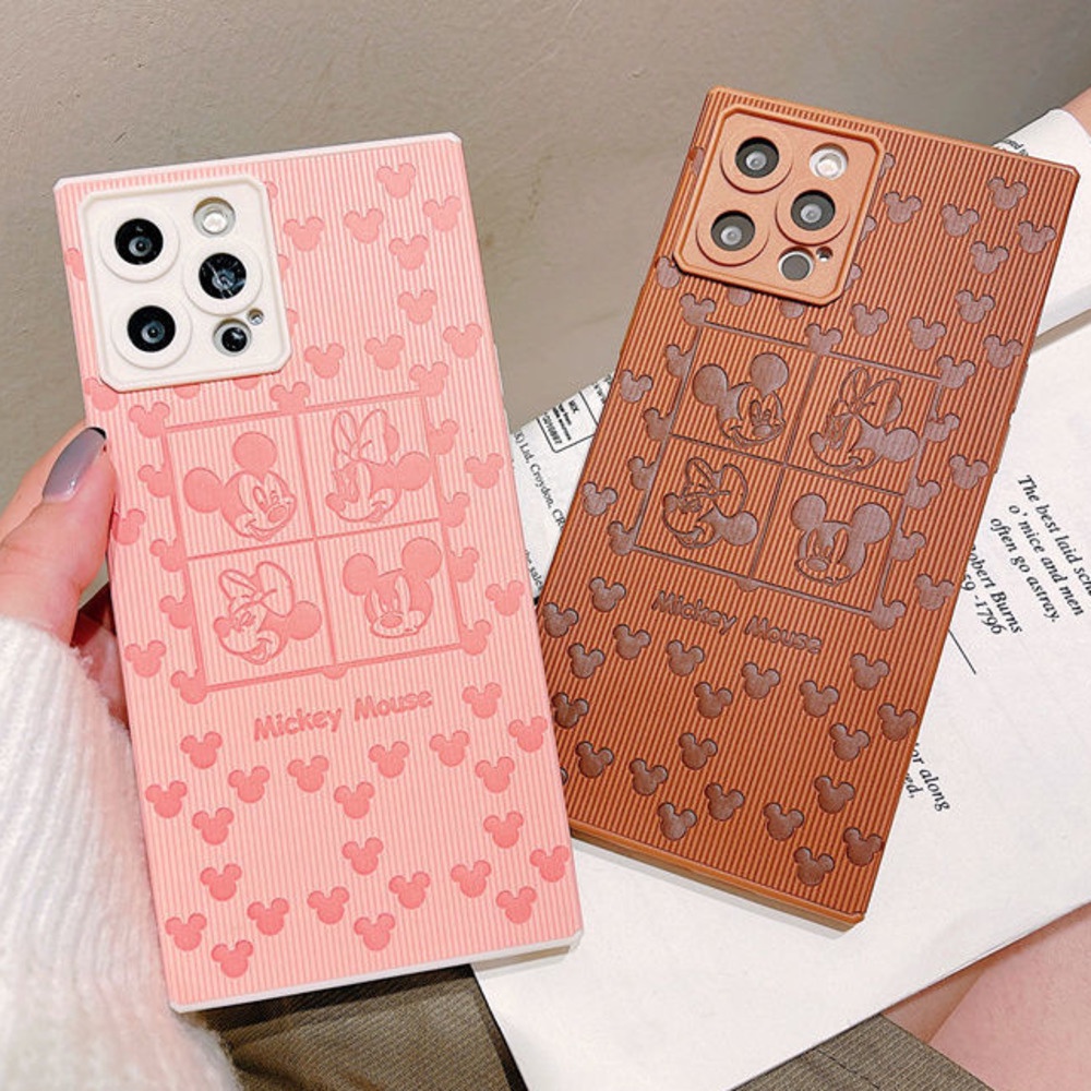 Casing Belakang Bahan Tpu + Pc Desain frame Kartun Aneka Warna Untuk iphone