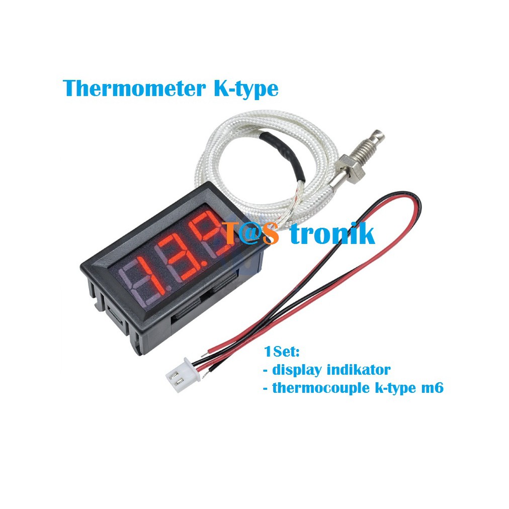 Thermometer k-type display Indikator thermometer thermocouple k type