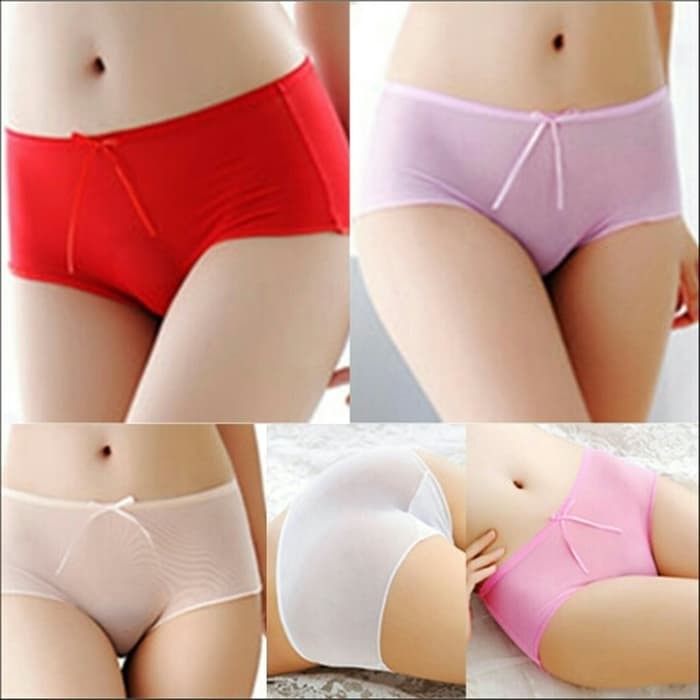celana dalam wanita panties boxer seamless transparan 815