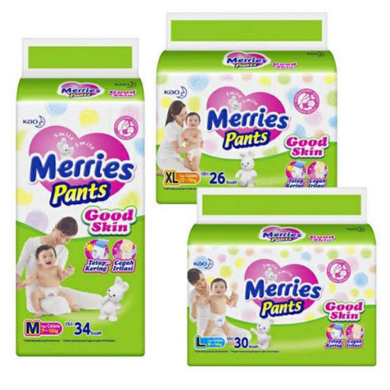 Merries Pants M34/L30/XL26 | D'Lubna Baby