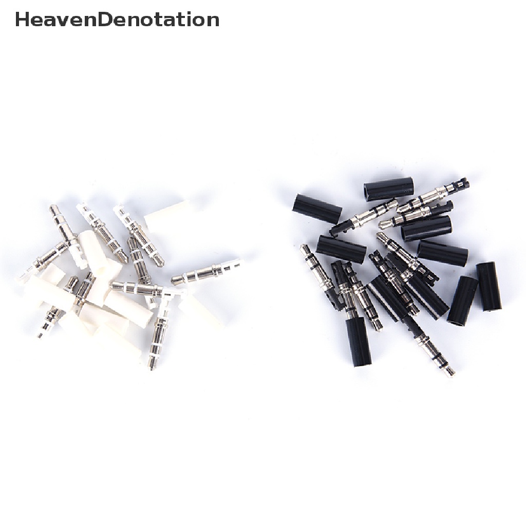 [HeavenDenotation] 10pcs 3.5mm stereo headset plug jack 3pole 3.5 audio plug jack adaptor connector