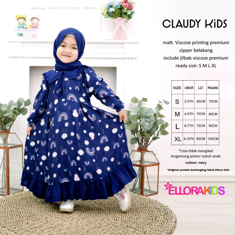 Claudy Kids - Setelan Gamis Anak By Ellora