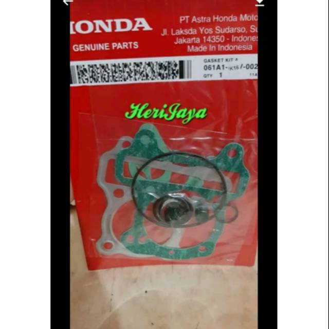 Top Set Beat FI Gasket Beat FI Seal Klep Oring Dll