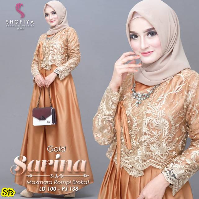 Sarina dress brokat ori shofiya