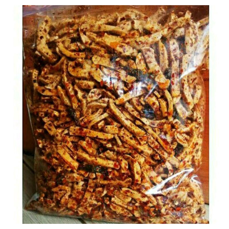 

100gr Basreng Kriuk/Basreng pedas renyah/Basreng stik pedas daun jeruk