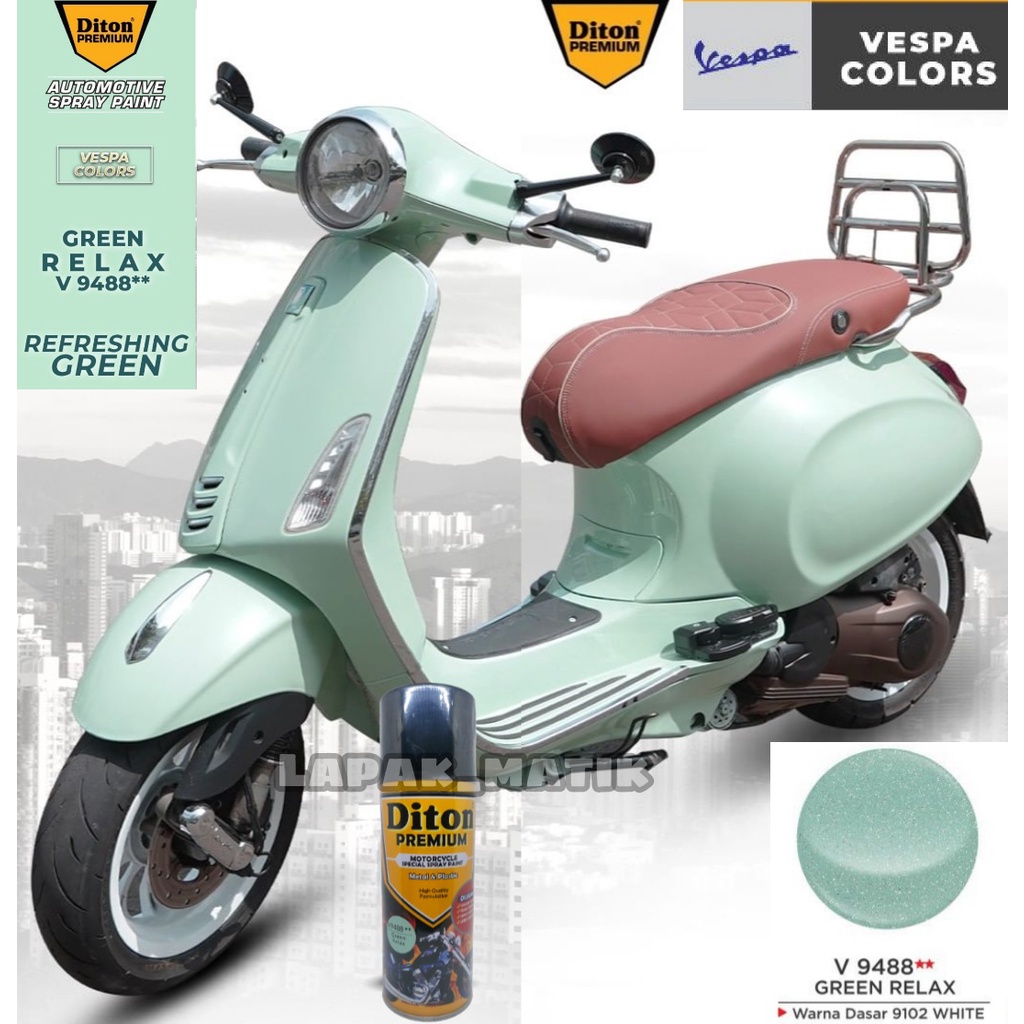 Pilok DITON PREMIUM HIJAU VESPA GREEN RELAX V9488 400mL