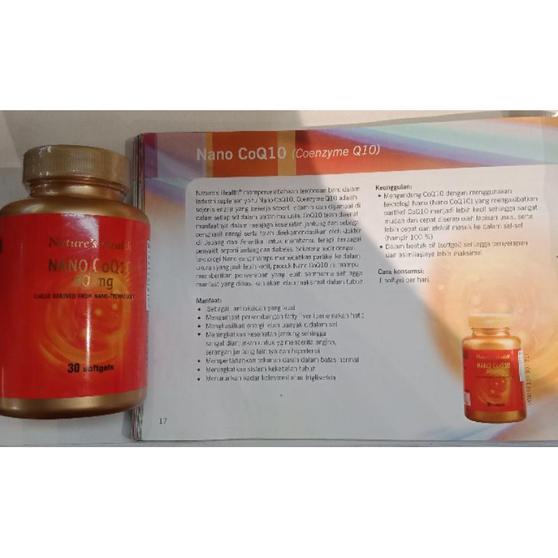 100%ORI natures health nano co-Q-10