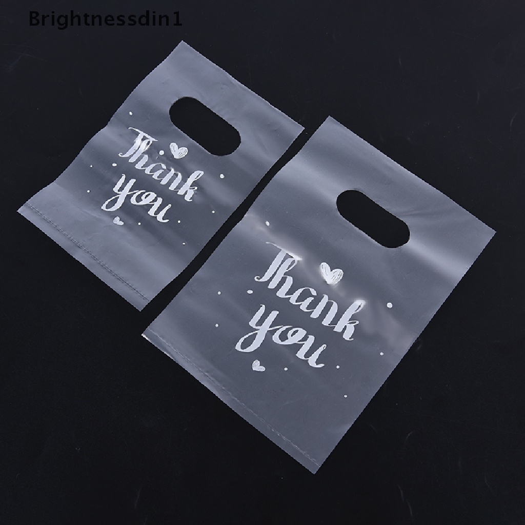 100 Pcs Tas Plastik Permen Mini Motif Thank you Untuk Hadiah Pernikahan