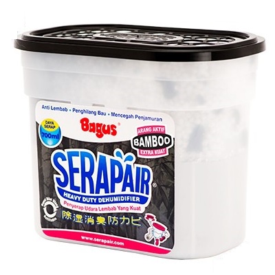 Bagus Serap Air 700 Serapair Square Box Charcoal Bamboo 700ml