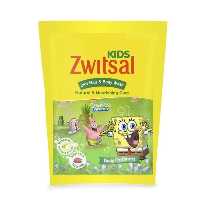 Zwitsal Kids 2in1 Hair & Body Wash 250ml Refill