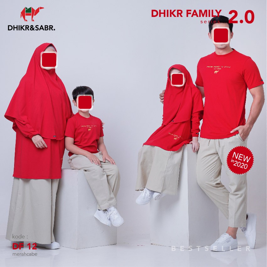Kaos Couple Muslim Dhikr Family Dari DHIKR&SABR OFFICIAL Pusat Bandung [PRODUSEN]