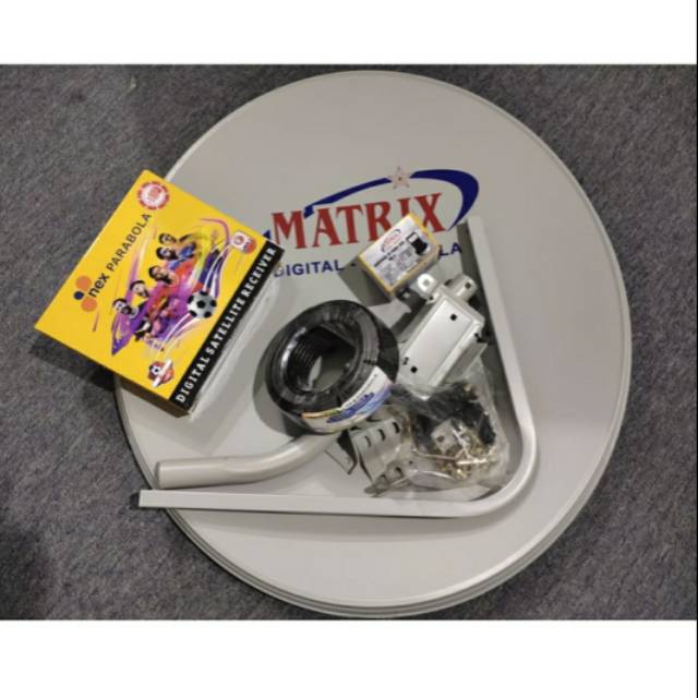 Paket parabola mini matrix 45cm lengkap + Resiver nex parabola