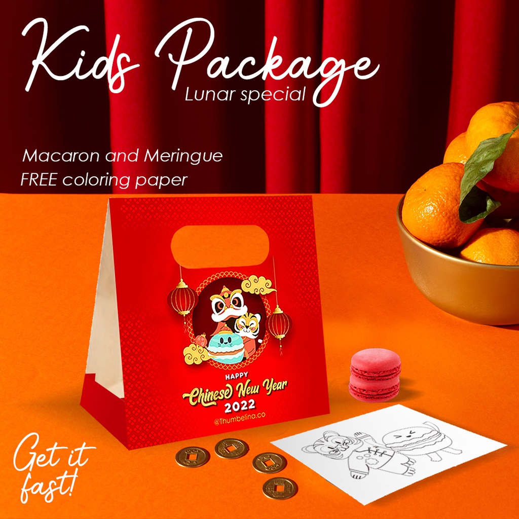 

Hampers Imlek Anak-anak Murah/ GRATIS hadiah - Macaron - kue kering