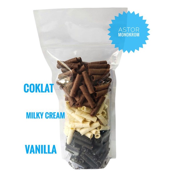 

Snack Cemilan Astor Monokrom 280 gr