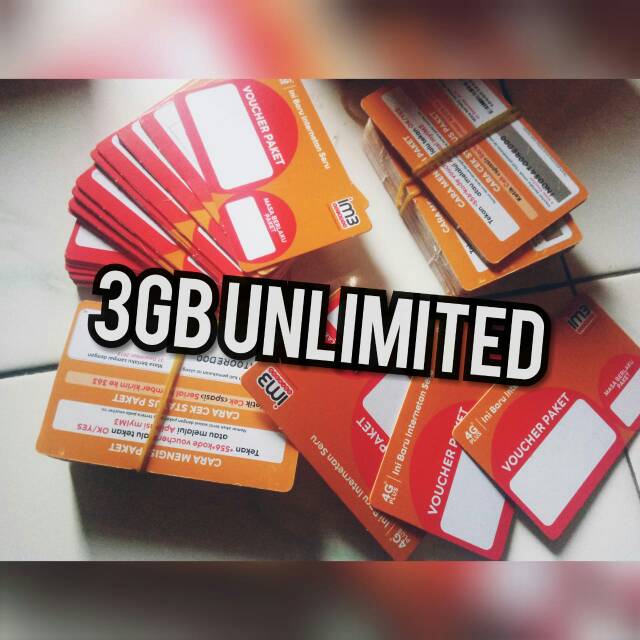 Voucher fisik 3gb Unlimited youtube