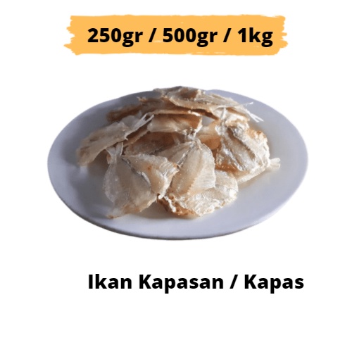 

IKAN ASIN KAPASAN / IKAN ASIN KAPAS 250GR/500GR/1KG KUALITAS SUPER