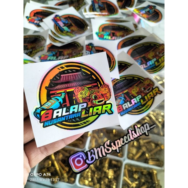 stiker hologram balap liar