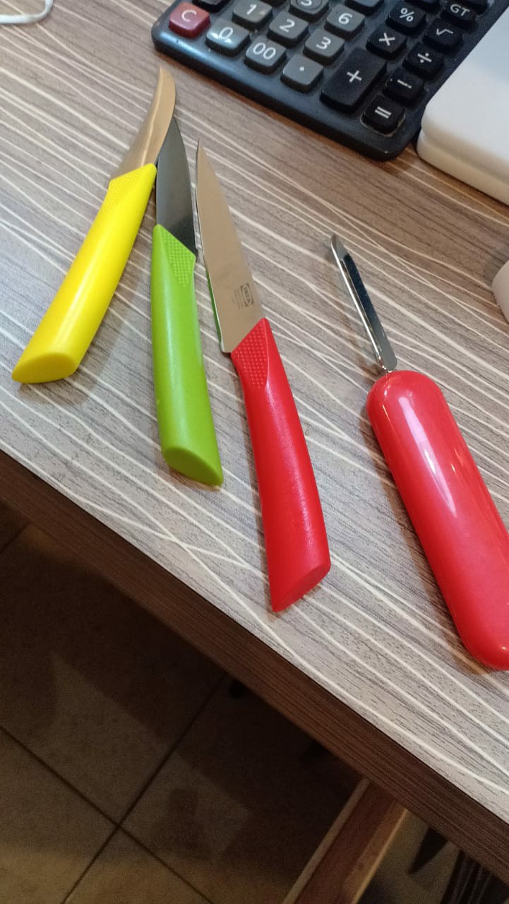 [616] 3 Pcs Pisau Dapur Stainless Steel - Knife Set