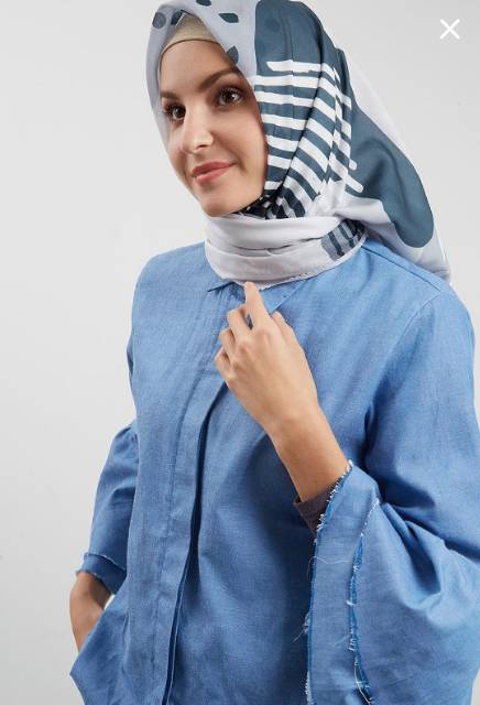 Scarf Buttonscarves x Hijabenka Risk Monochrome